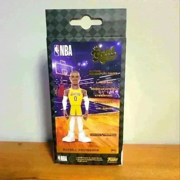Funko gold NBA Russell Westbrook LA Lakers - Picture 2 of 6